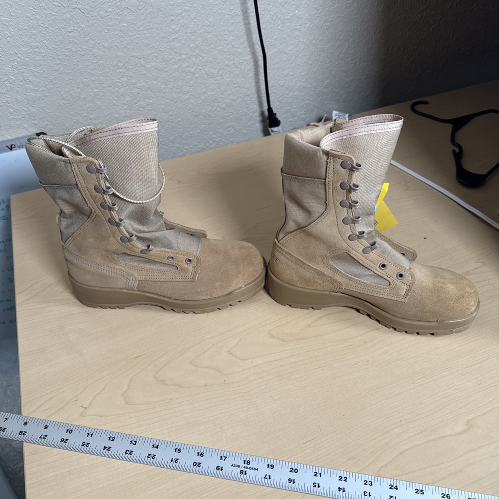 Belleville 300 DES ST Boots Mens 5.5 W Military Combat Desert Tan Steel Toe NEW